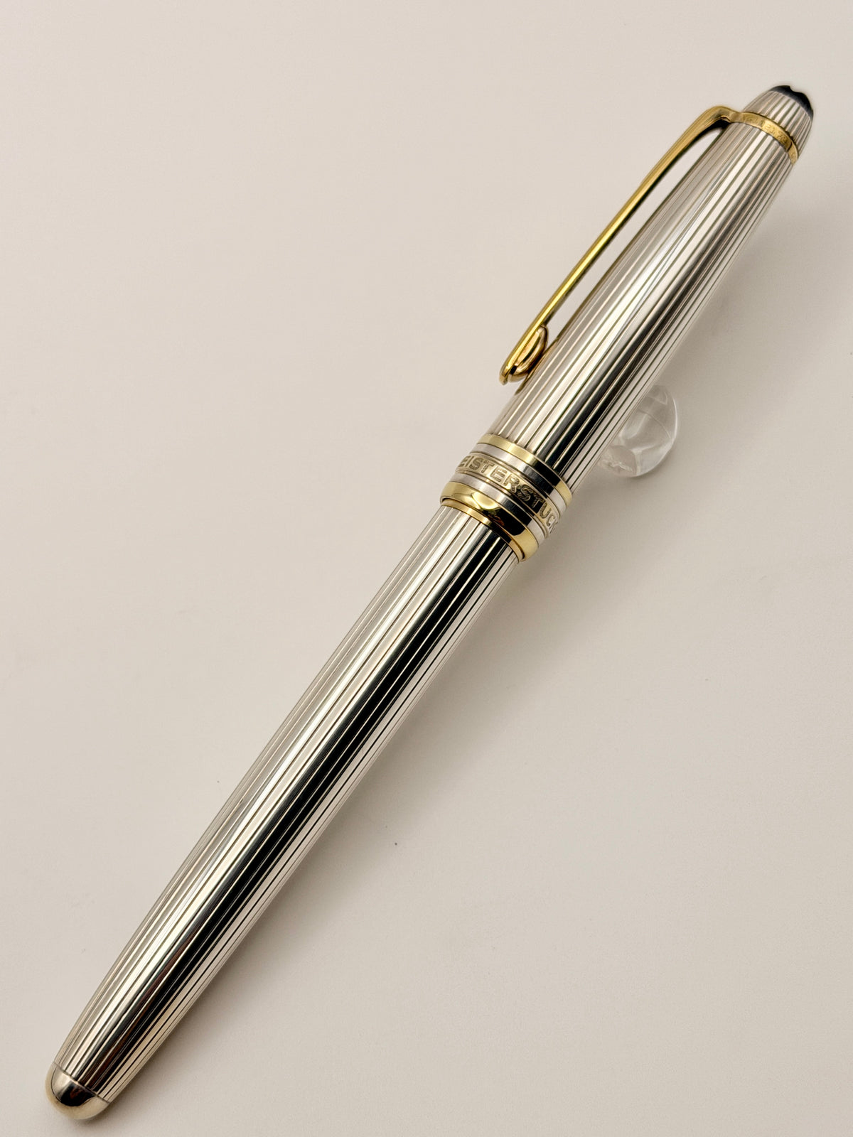 Montblanc Meisterstück Solitaire 163S Sterling Silver Pinstripe Rollerball