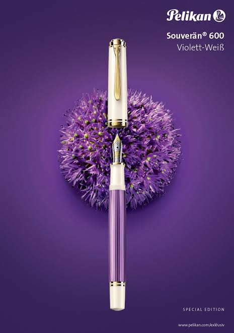 2019 Special Edition Pelikan Souverän M600 Violet White Fountain